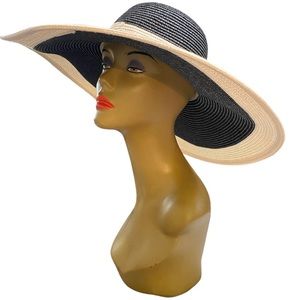 Magid Hats Wide Brim Creme  & Black Hat OSFM